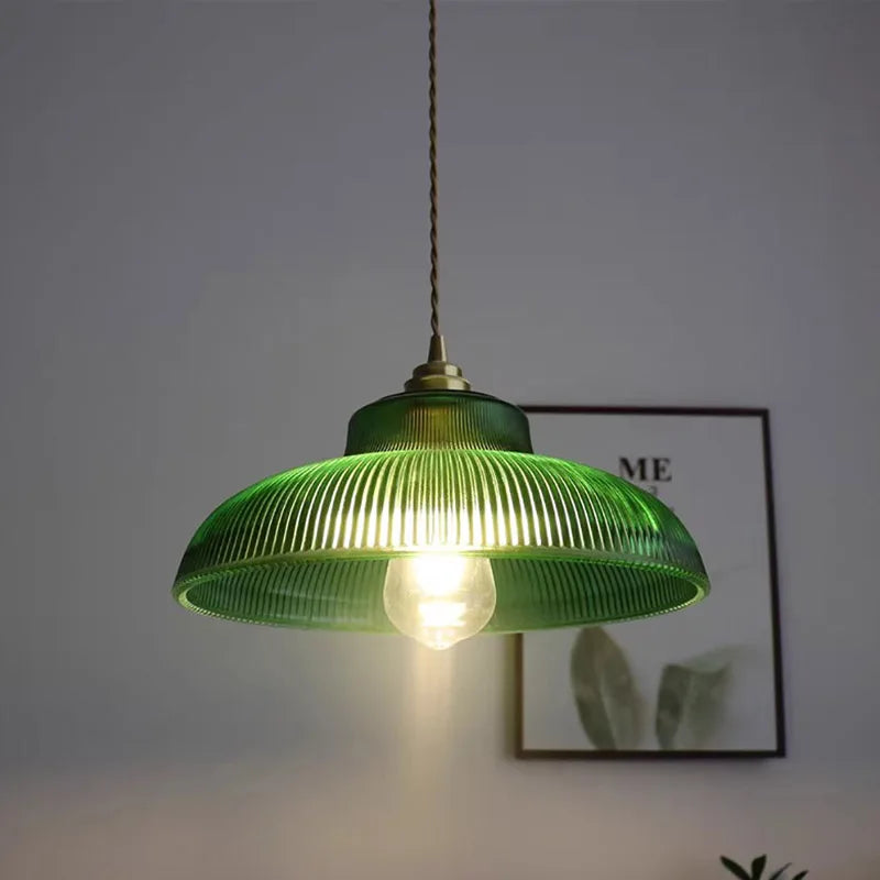 suspension en verre vintage luminaire décoratif intérieur à led
