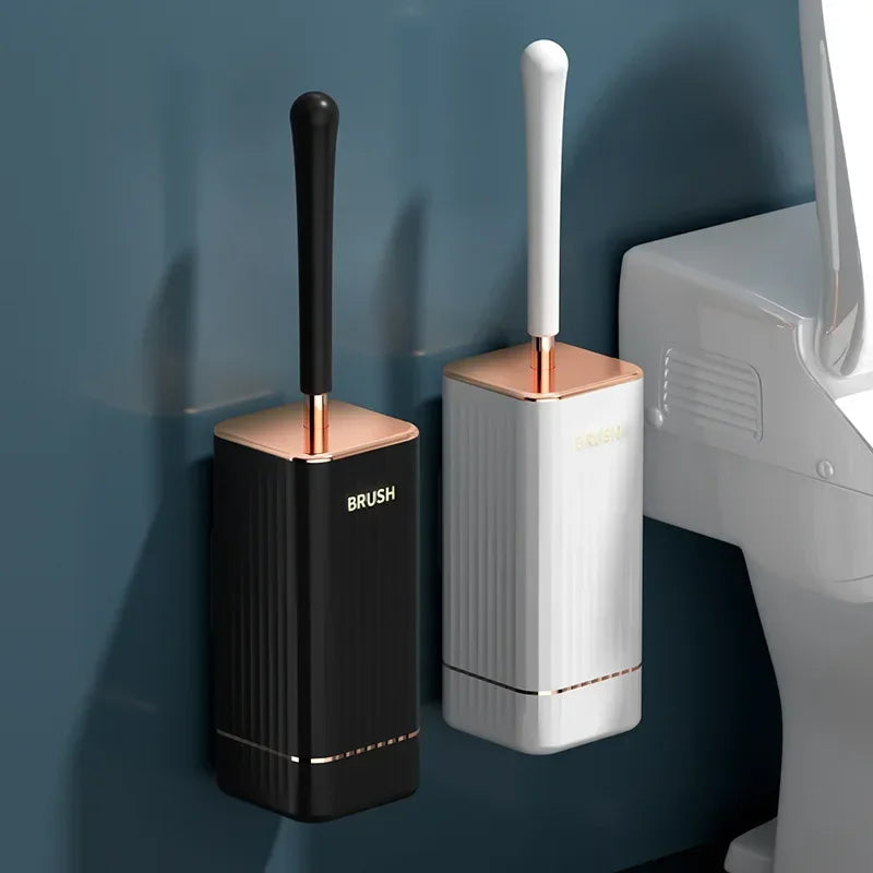 brosse de nettoyage en silicone pour toilettes sans coin mort - vue 3 sur 8