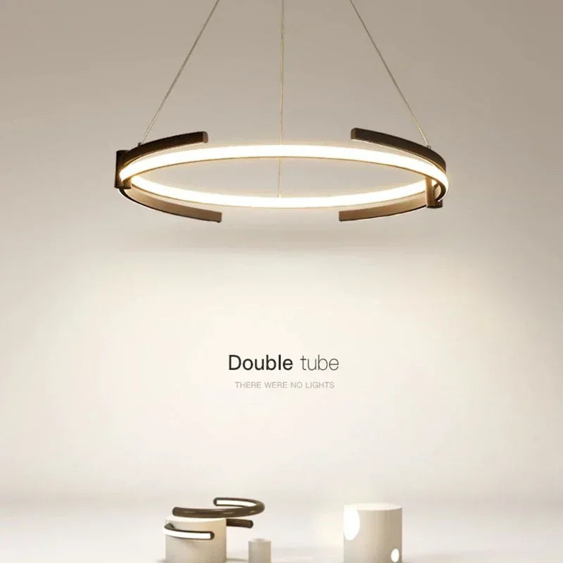 Plafonnier LED suspendu au design moderne - vue 3 sur 10