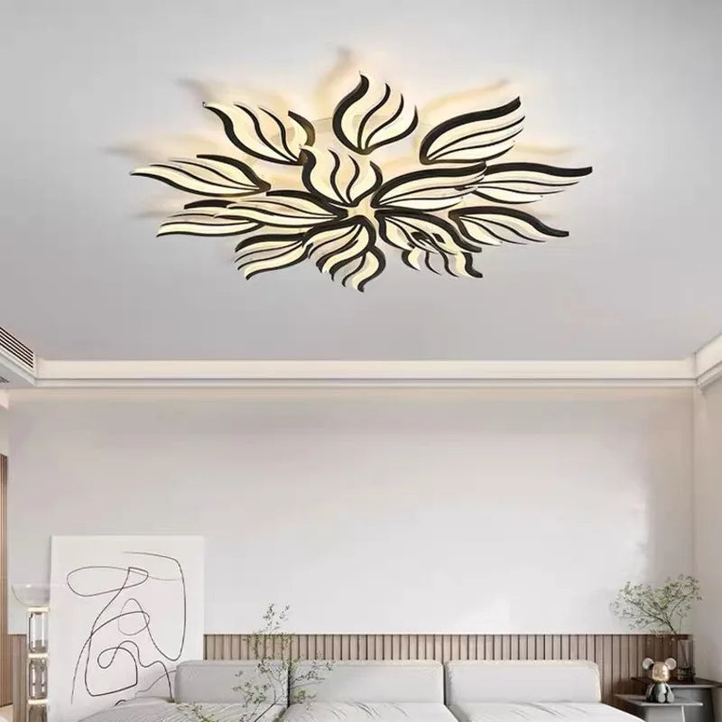 Plafond moderne à LEDs lampe chambre panneau plafonnier RC-dimmable luminaires salon éclairage intérieur salle à manger chambre cuisine - vue 8 sur 18