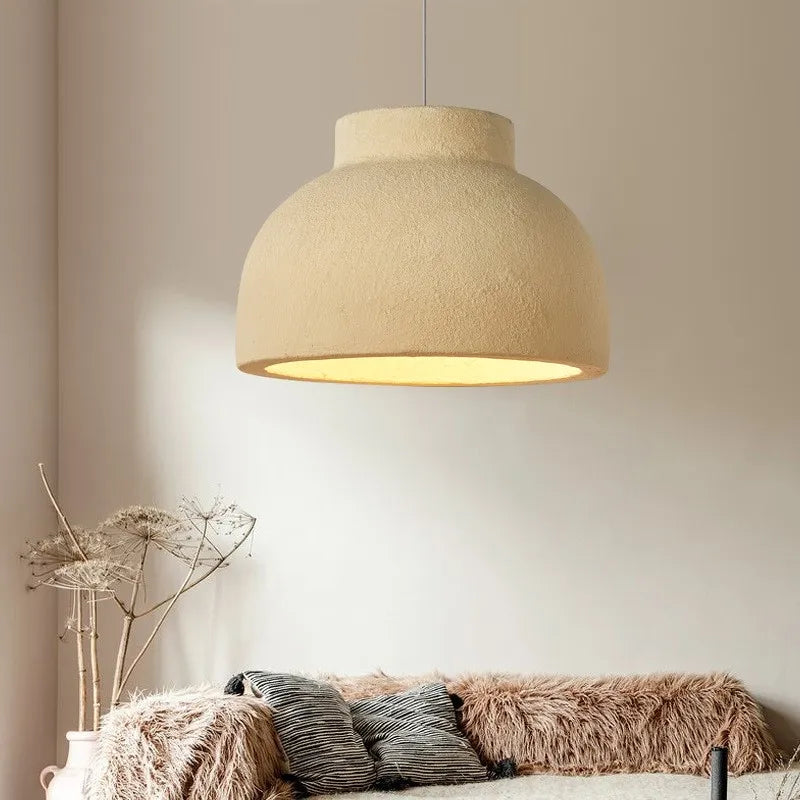 suspension Nordique Wabi Sabi Style Led lumières moderne Style crème vert/jaune E27