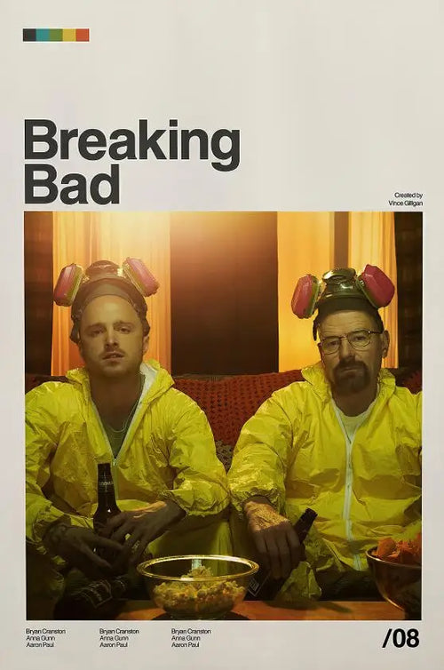 toile art vintage breaking bad décoration murale walter white