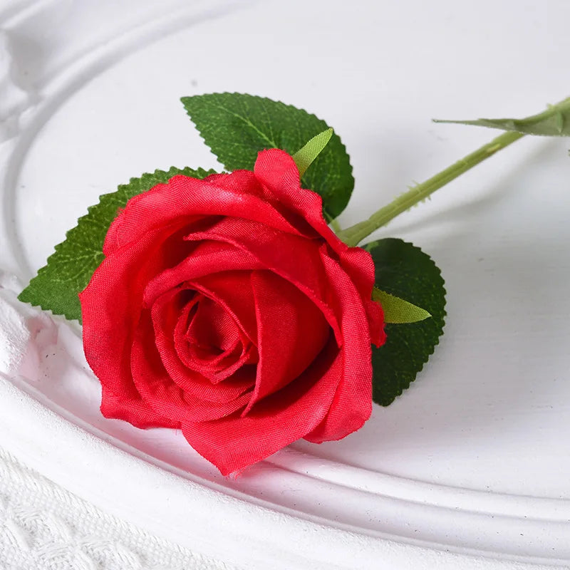 rose artificielle en soie pour décoration de mariage et événements - vue 17 sur 28