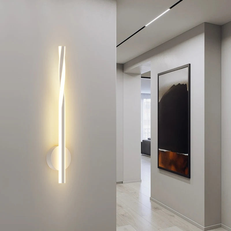applique murale led minimaliste pour éclairage intérieur moderne - vue 4 sur 12