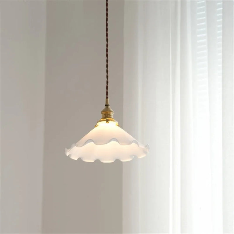 suspension en laiton et verre idéale pour loft