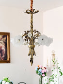 lustre moderne en cuivre pour éclairage artistique et luxueux