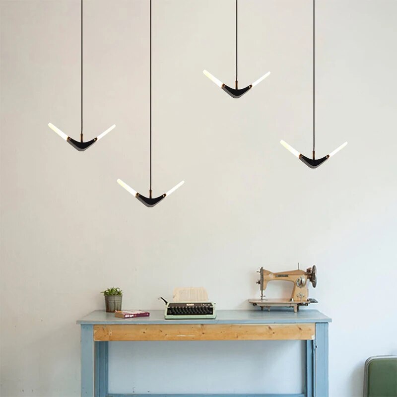 Suspension LED volantes modernes pour salle à manger - vue 5 sur 10