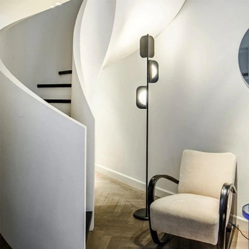 lampadaire minimaliste en marbre pour décoration intérieure moderne