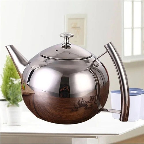 théière inox épaisse avec filtre infuseur grande capacité