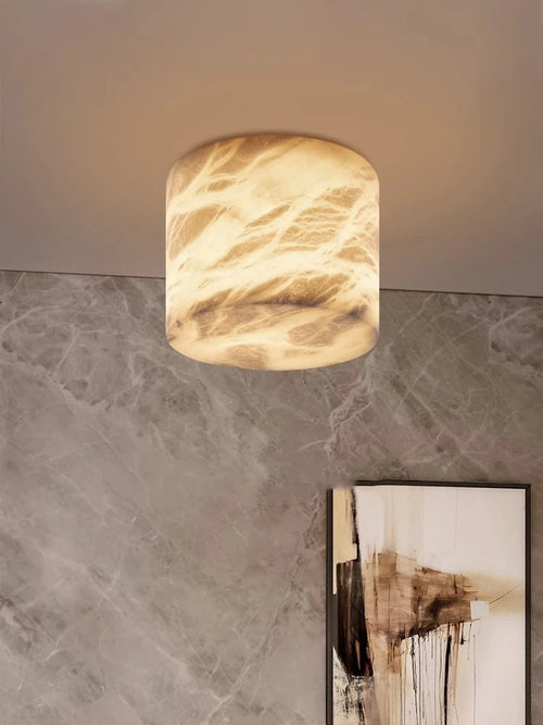 Petit plafonnier Led en marbre espagnol