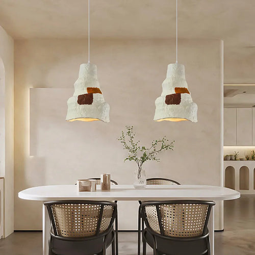 Nordique Wabi Sabi E27 Restaurant Suspension Lustres Lustre Salon Éclairage Designer Moderne Café Bar LED Décor Lampes Suspendues