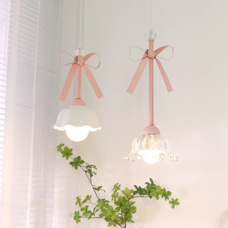 suspension romantique en verre pour décoration élégante - vue 2 sur 10