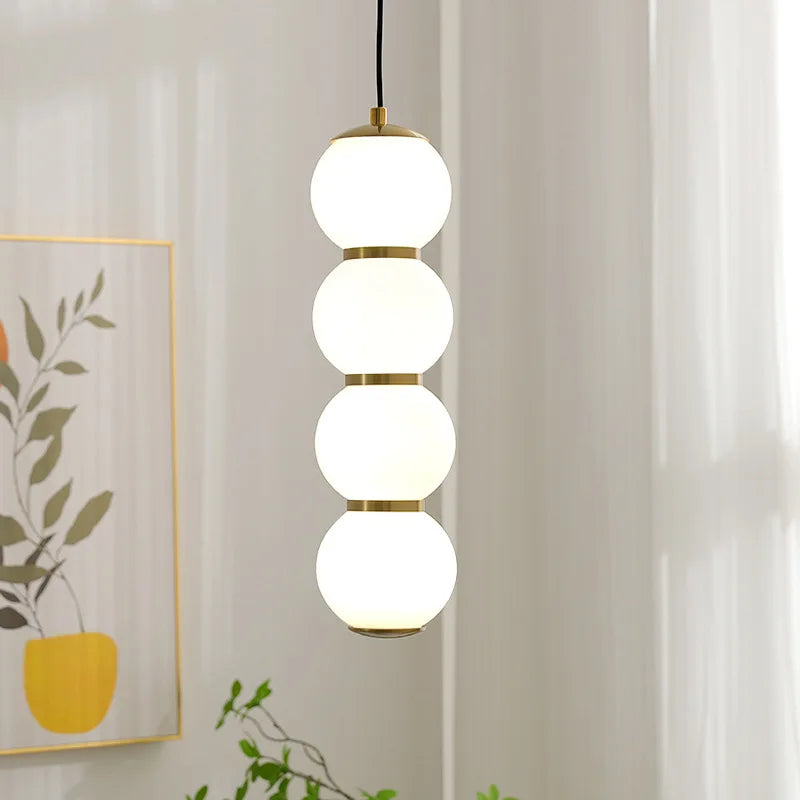 suspension style européen design luxe gourde verre led