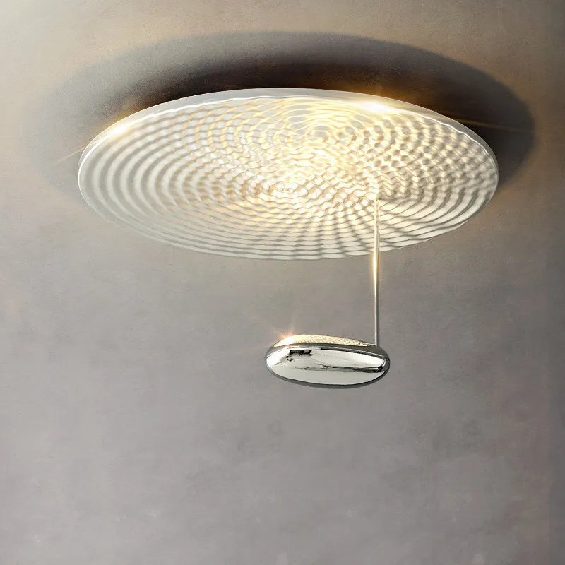 lustre italien moderne minimaliste créatif réflexion diffuse haricot lumière - vue 5 sur 10
