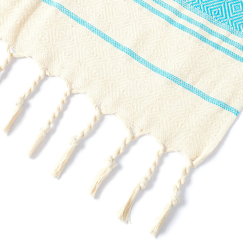 serviette de plage turque coton losanges séchage rapide