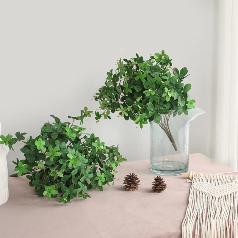 plante verte artificielle suspendue cloche bouquet décoratif pour fête