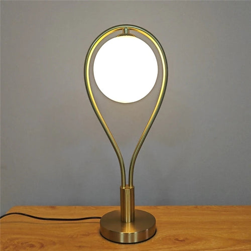 lampes de sol led artistiques en forme de raquette avec boule de verre