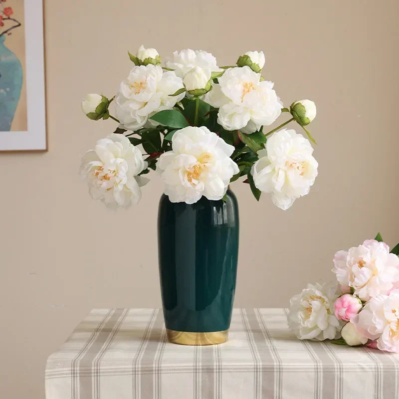 fleurs artificielles en soie pour décoration de café et restaurant