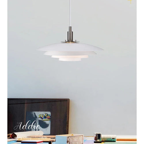 Lamp Mid Century Pendant Light Creative Modern Gradient White Red UFO Adjustable Light Fixture Dining Room Kitchen chandeliers