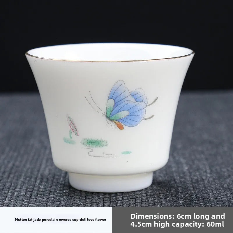 Tasse à thé chinoise en céramique peinte main