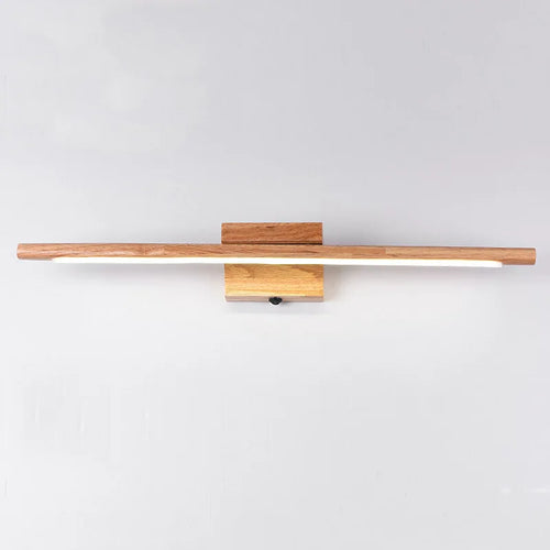 Applique murale led en bois massif avec interrupteur moderne