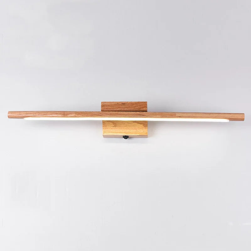 Applique murale led en bois massif avec interrupteur moderne - vue 4 sur 7