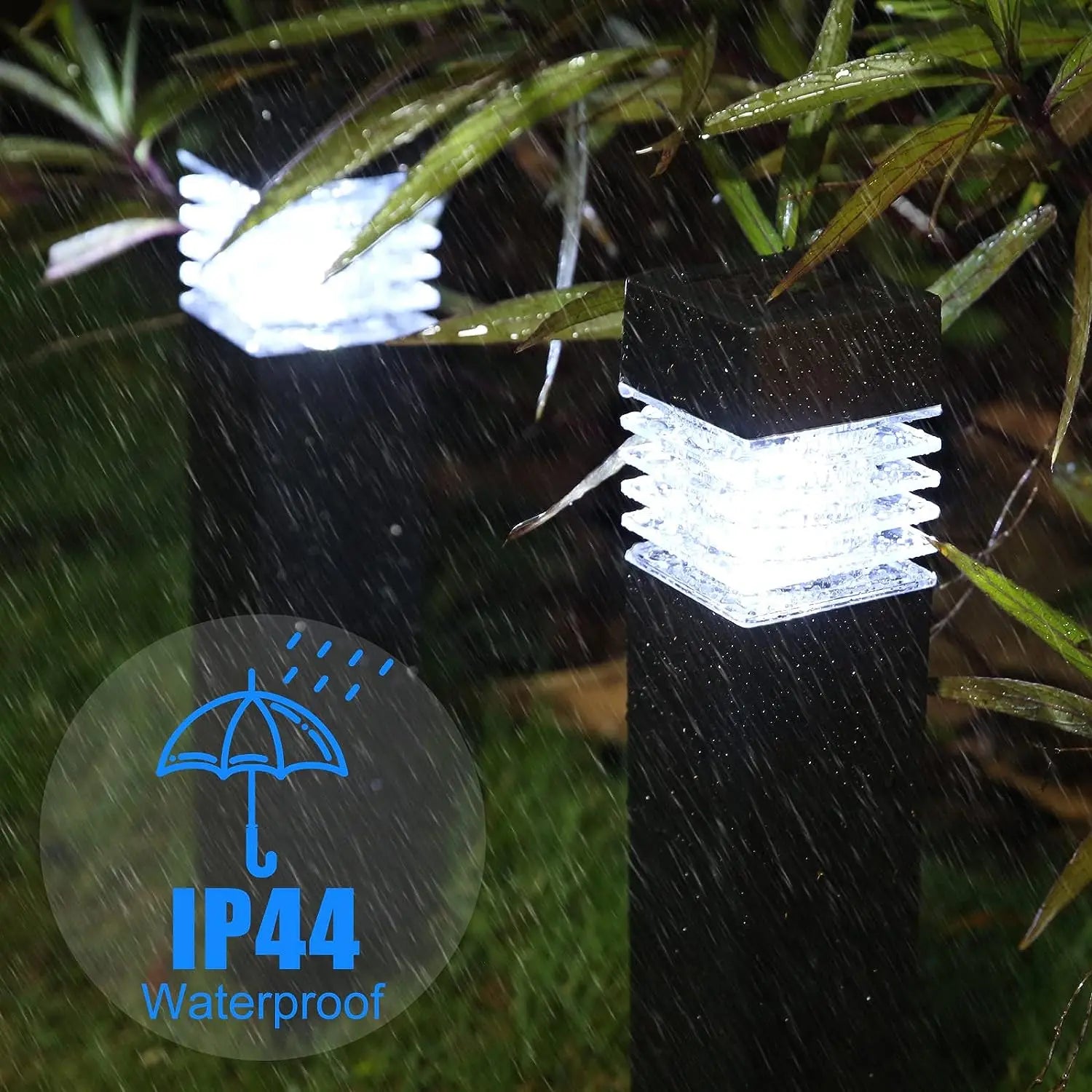 lampes solaires led de jardin imperméables pour éclairage extérieur - vue 5 sur 8