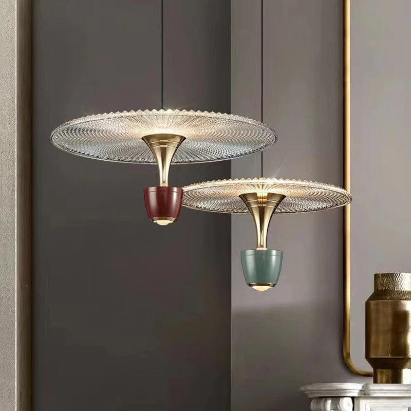 suspension minimalistes modernes en verre grain d'eau