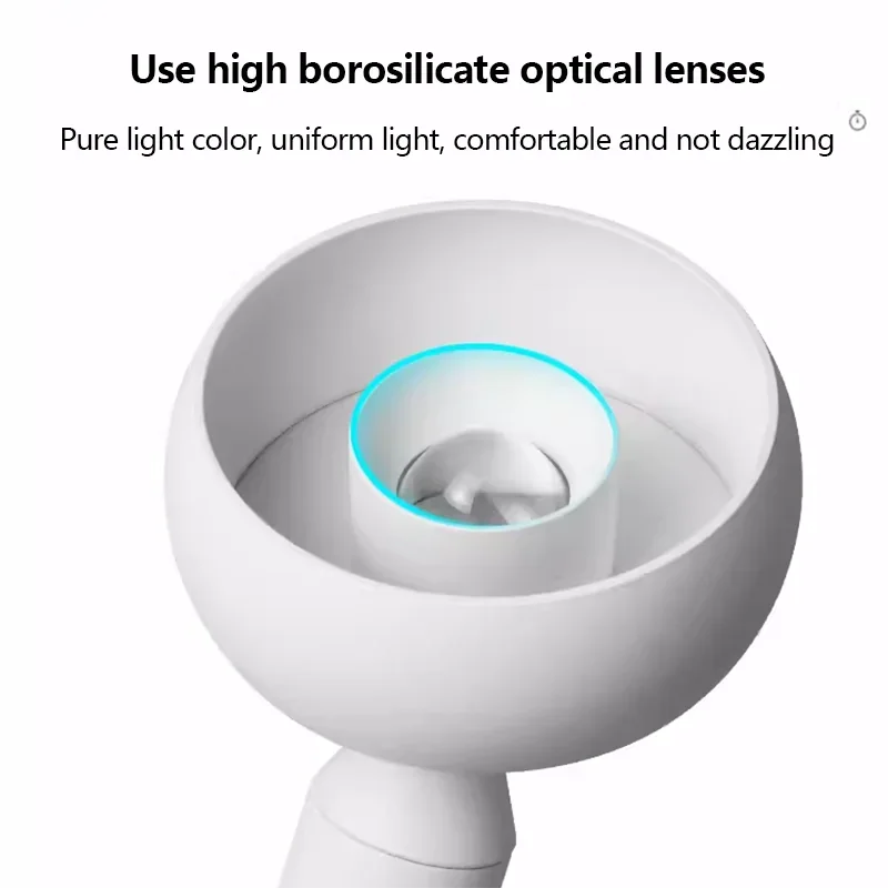 projecteur led rotatif réglable pour entrée allée décor spot - vue 6 sur 9