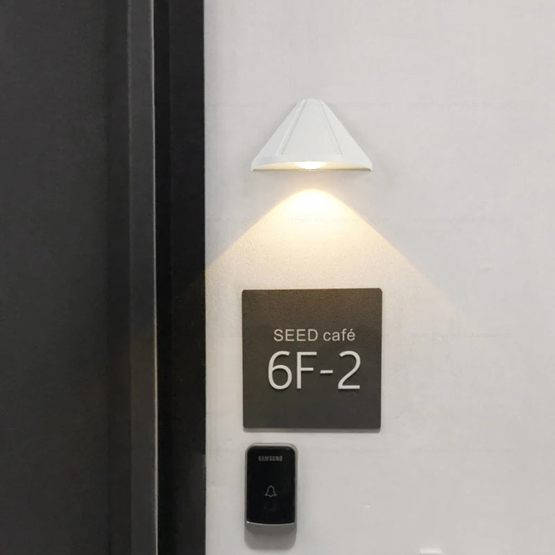 Applique murale LED lumière extérieure intérieure étanche IP65 porche jardin applique applique balcon terrasse décoration éclairage lampe - vue 7 sur 8