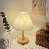 Lampe de Table plissée LED nordique moderne Ins