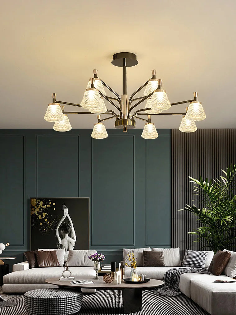 lustre suspendu moderne pour éclairage décoratif intérieur - vue 7 sur 9