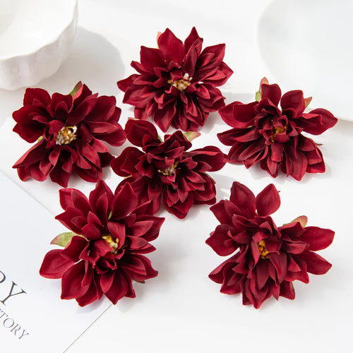 lot de 20 fleurs murales en soie pour décoration variée