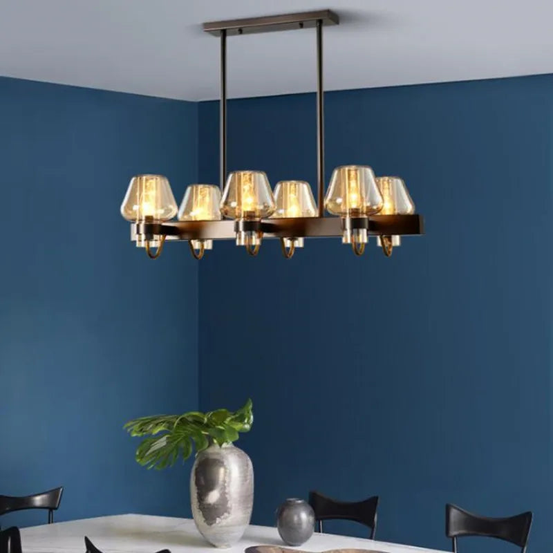 Suspension LED en verre post-moderne - vue 7 sur 18