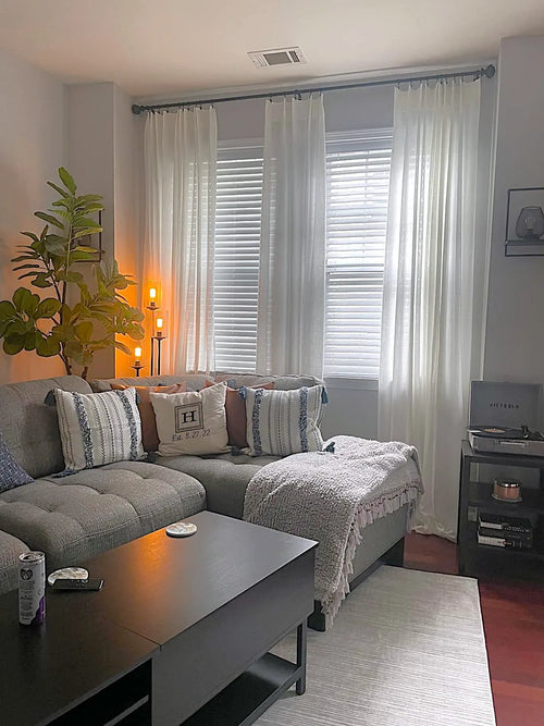 Rideau rayé style européen rétro tissu texturé décoratif