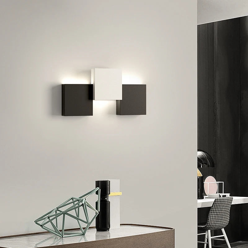 Applique murale de chevet de chambre à coucher minimaliste moderne - vue 4 sur 9