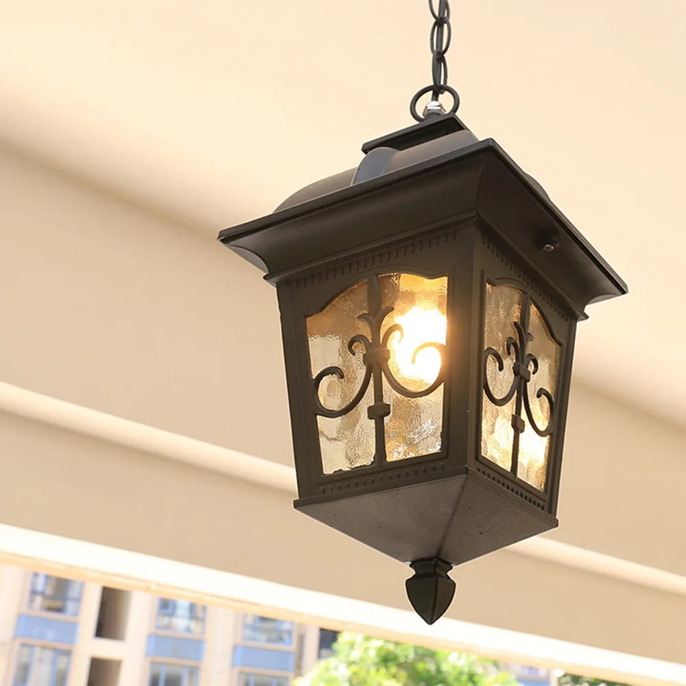 suspension extérieure vintage pour éclairage de patio et couloir