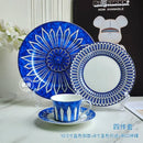 Assiette céramique style européen motif élégant thé