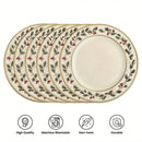 set de table noel houx flocons 6 pieces