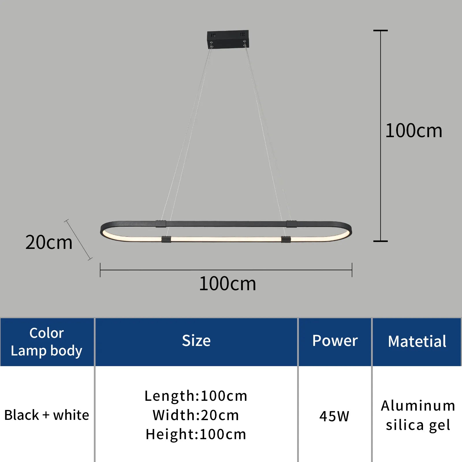 Suspension LED modernes pour salle à manger - vue 5 sur 7