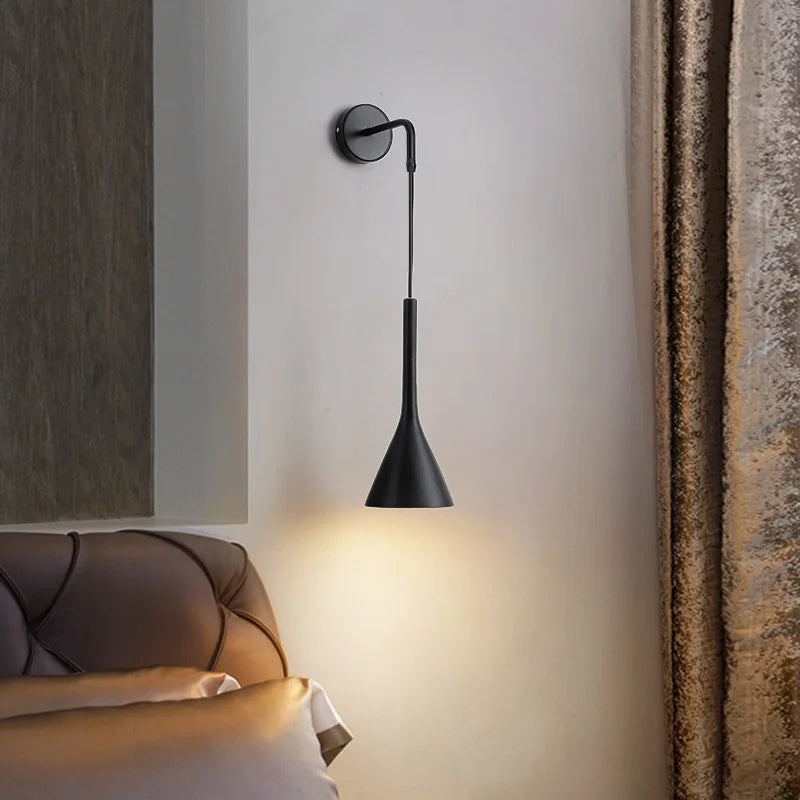 Applique murale LED E27 au design nordique moderne - vue 4 sur 9