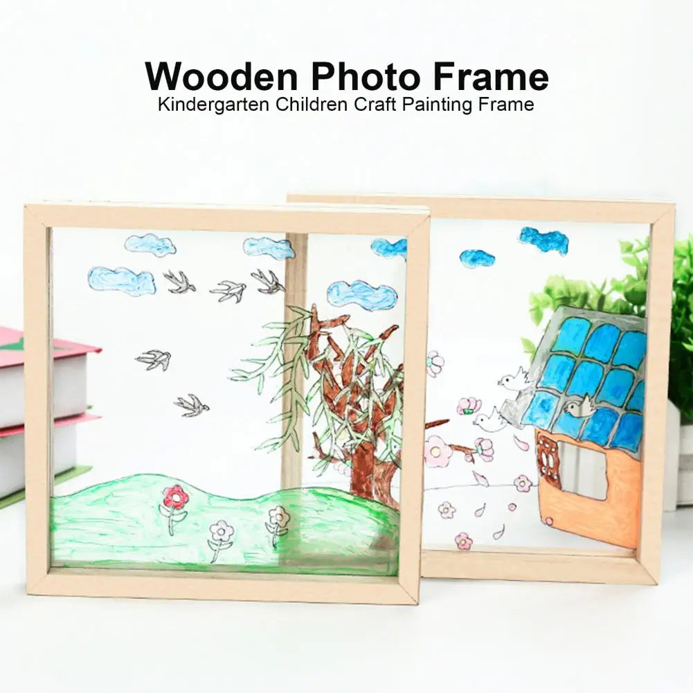 cadre photo en bois et verre acrylique pour enfants - vue 8 sur 7