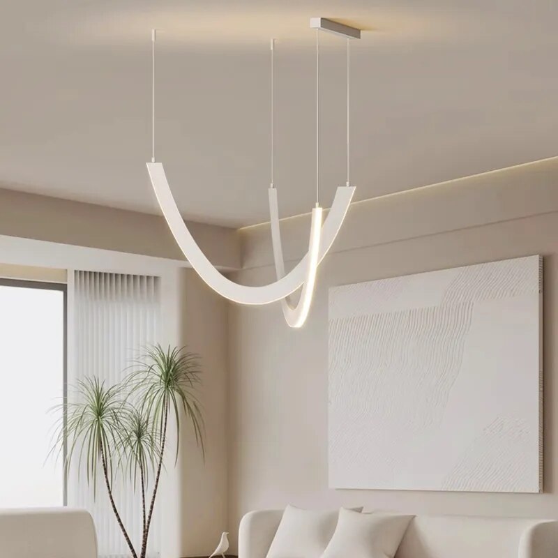 Suspension déco salon lumières lustres salle manger - vue 5 sur 8