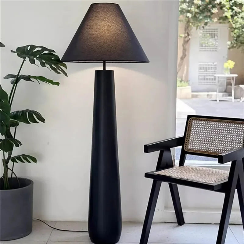lampe de lecture sur pied style wabi sabi en forme de champignon - vue 5 sur 8