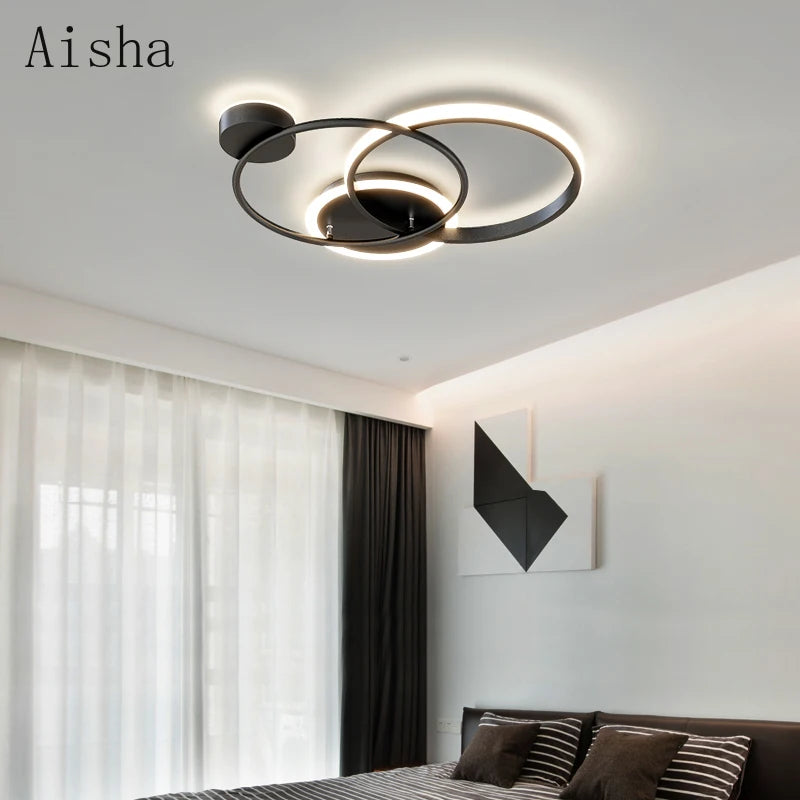 plafonnier led nordique design pour éclairage intérieur décoratif - vue 5 sur 7
