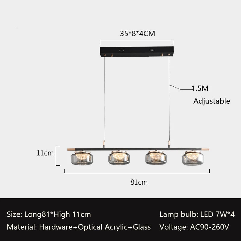 lustre minimaliste italien haut de gamme pour éclairage moderne - vue 11 sur 12