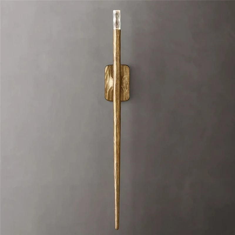 RH laiton créatif applique salon fond mur escalier entrée étude médiévale Thaddeus chambre lampe de chevet - vue 4 sur 8