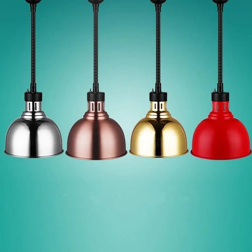 Suspension industrielle LED rétractable pour chauffage des aliments
