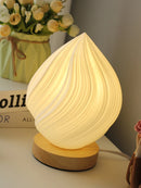 Lampe à poser Abat-jour imprimé en 3D de Style crème française