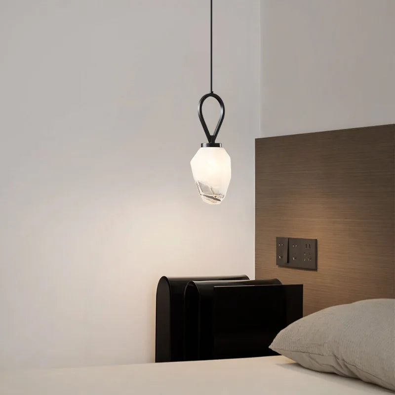 suspension lumineux led avec fil de cuivre réglable - vue 5 sur 7